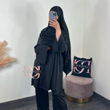 Burkini Lya 4 pièces, couleur noir