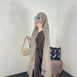 Maxi khimar à fentes (plusieurs couleurs)