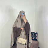 Maxi khimar à fentes (plusieurs couleurs)