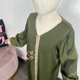 Enfant Abaya Aicha, couleur kaki