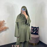 Burkini Lya 4 pièces, couleur olive