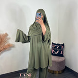 Burkini Lya 4 pièces, couleur olive