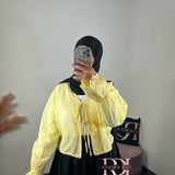 Blouse broderie, couleur jaune