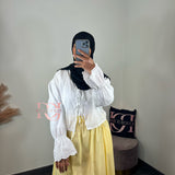 Blouse broderie, couleur blanc