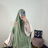 Khimar carré, couleur olive