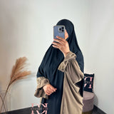 Khimar bambou, couleur noir