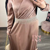 Robe Emmy, couleur taupe-rosé
