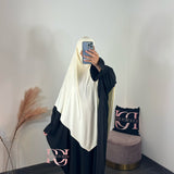 Khimar bambou, couleur jaune pastel