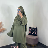 Burkini Lya 4 pièces, couleur olive