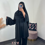 Burkini Lya 4 pièces, couleur noir