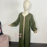 Enfant Abaya Aicha, couleur kaki