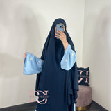 Maxi khimar à fentes (plusieurs couleurs)