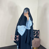 Maxi khimar à fentes (plusieurs couleurs)