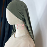 Hijab à nouer en jersey luxe premium (plusieurs couleurs)