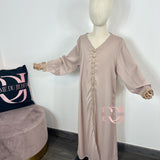 Abaya Aicha enfant, couleur beige