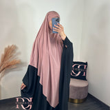 Khimar jersey premium, couleur vieux rose