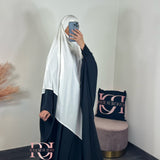Khimar jersey premium, couleur blanc