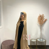 Maxi khimar à fentes (plusieurs couleurs)