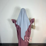 Khimar soie de Medine, couleur gris (2 longueurs)