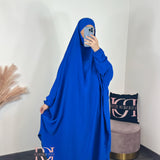 Jilbeb 2 pieces jupe soie de medine, couleur bleu roi