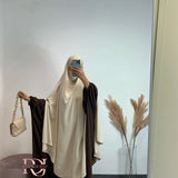 Maxi khimar à fentes (plusieurs couleurs)