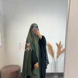 Maxi khimar à fentes (plusieurs couleurs)