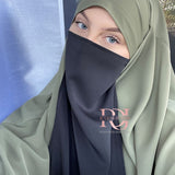 Half-Niqab soie de medine (plusieurs couleurs)