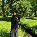 Ensemble Abaya + Khimar Jazz, couleur noir