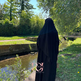 Ensemble Abaya + Khimar Jazz, couleur noir