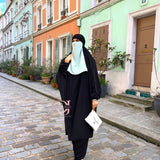 Half-Niqab soie de medine (plusieurs couleurs)