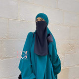 Half-Niqab soie de medine (plusieurs couleurs)
