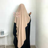 Khimar soie de Medine, couleur beige (2 longueurs)