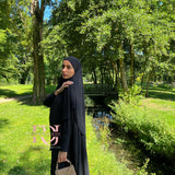 Ensemble Abaya + Khimar Jazz, couleur noir