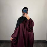 Abaya Lina, couleur prune