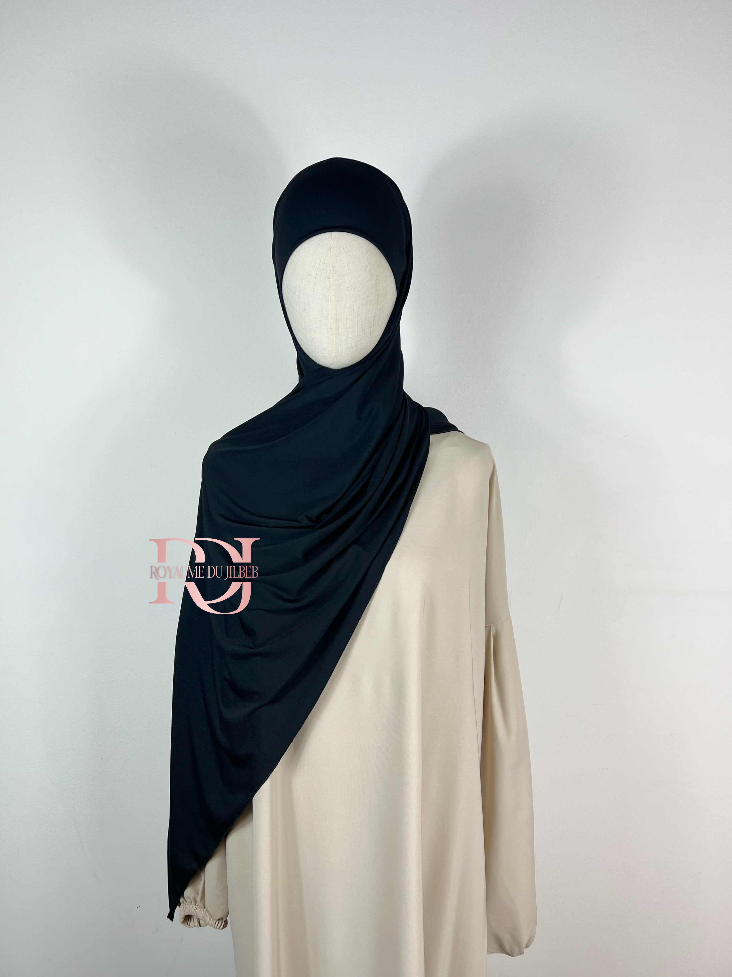 Hijab à nouer en jersey luxe premium (plusieurs couleurs)