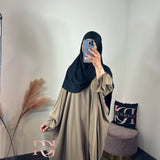 Hijab bambou, couleur noir