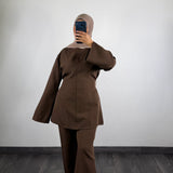 Ensemble amaya, marron