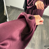 Abaya Lina, couleur prune