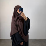 Khimar bambou, couleur marron