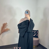 Abaya Lin, couleur noir