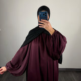 Abaya Lina, couleur prune