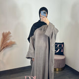 Abaya Laya, couleur taupe
