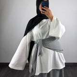 Jupe carreaux + foulard carré