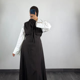 Robe Roumaissa 2 pieces, marron