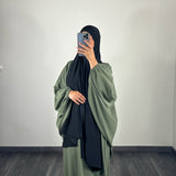 Abaya butterfly, couleur kaki