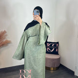 Abaya Lin, couleur kaki