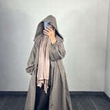 Parka imperméable longue, taupe