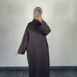 Abaya miraya, couleur marron