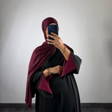 Kimono bi-color, noir/bordeaux