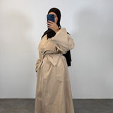 Trench manches ballons, beige